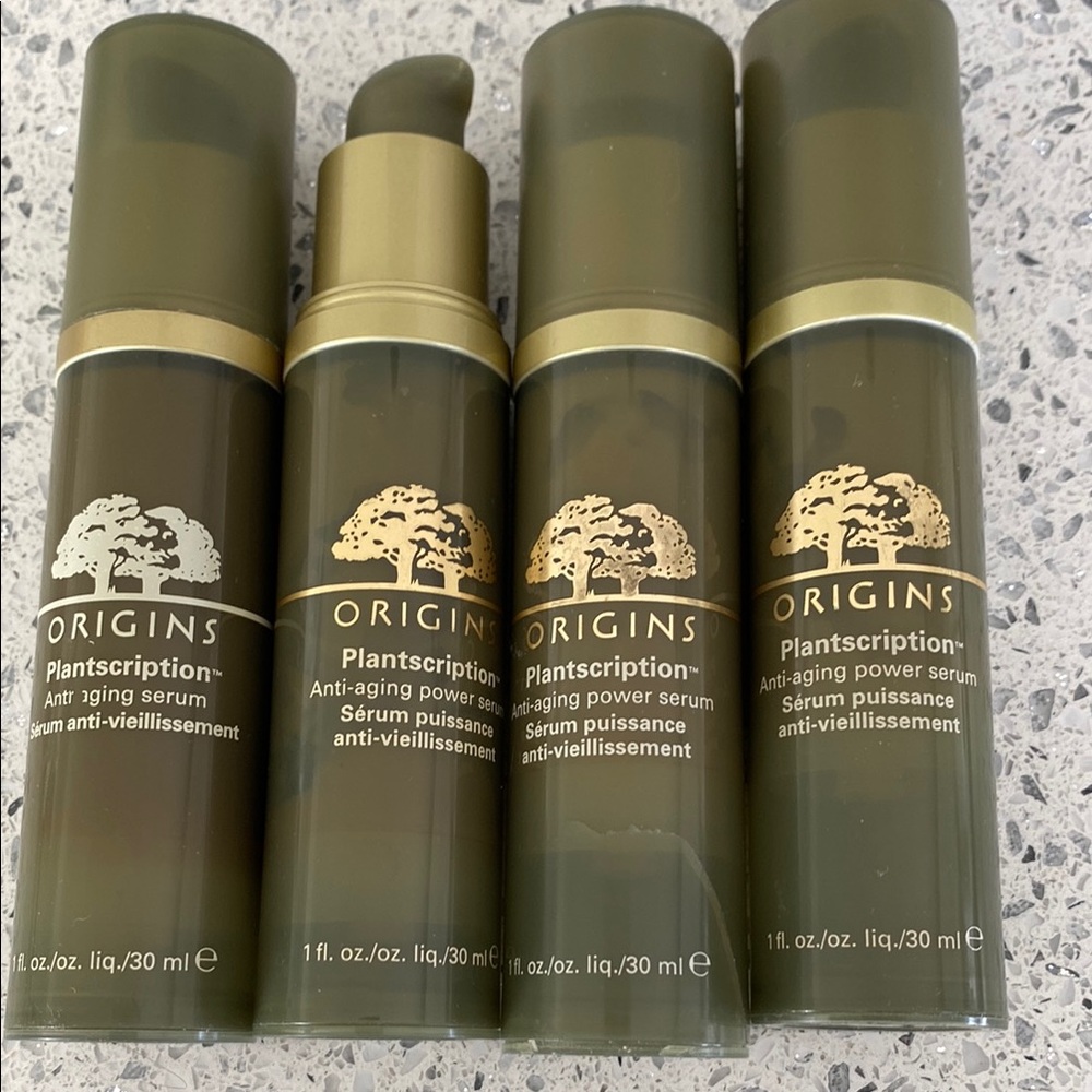 Origins Plantscription Anti-Aging Power Serum - Green lot of 4 used